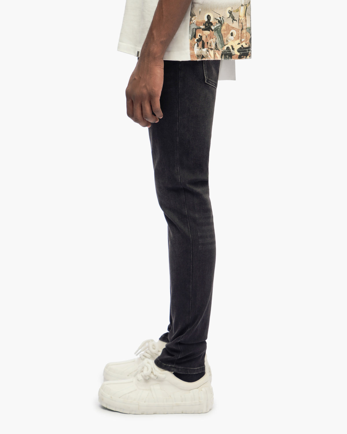 Monarch Jet Black Skinny Fit Jeans