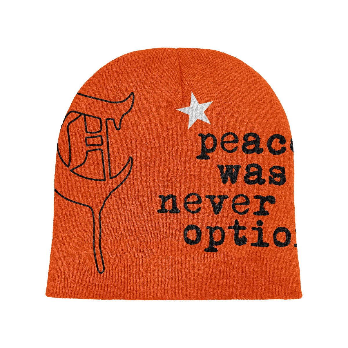 North Star Orange Beanie