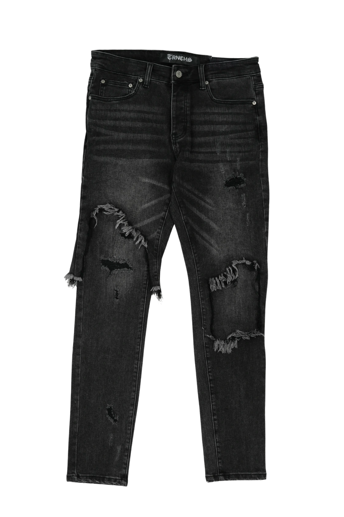TA'IZZ Black Wash Skinny Denim-