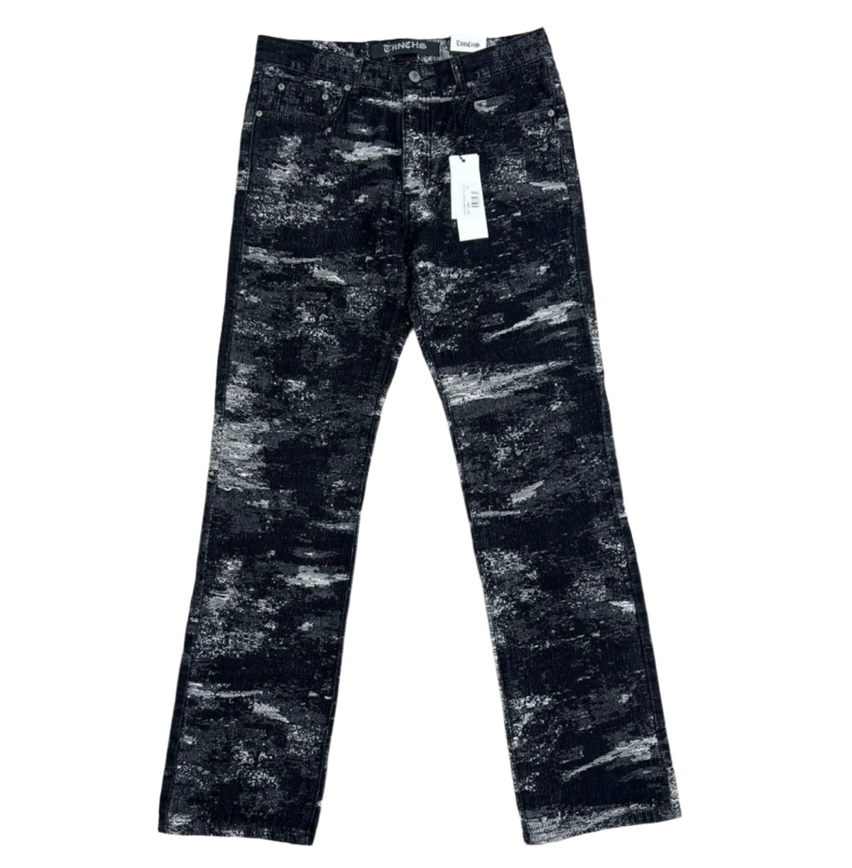 SAMAH Tri-Black Wash Straight Denim -