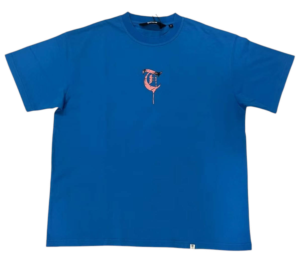"CASH COW" Himmelblaues T-Shirt