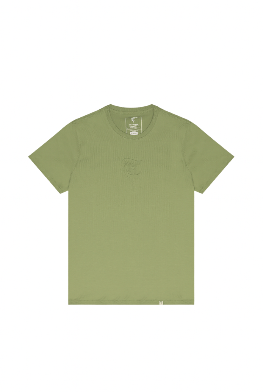 T-shirt basique vert armée foncé