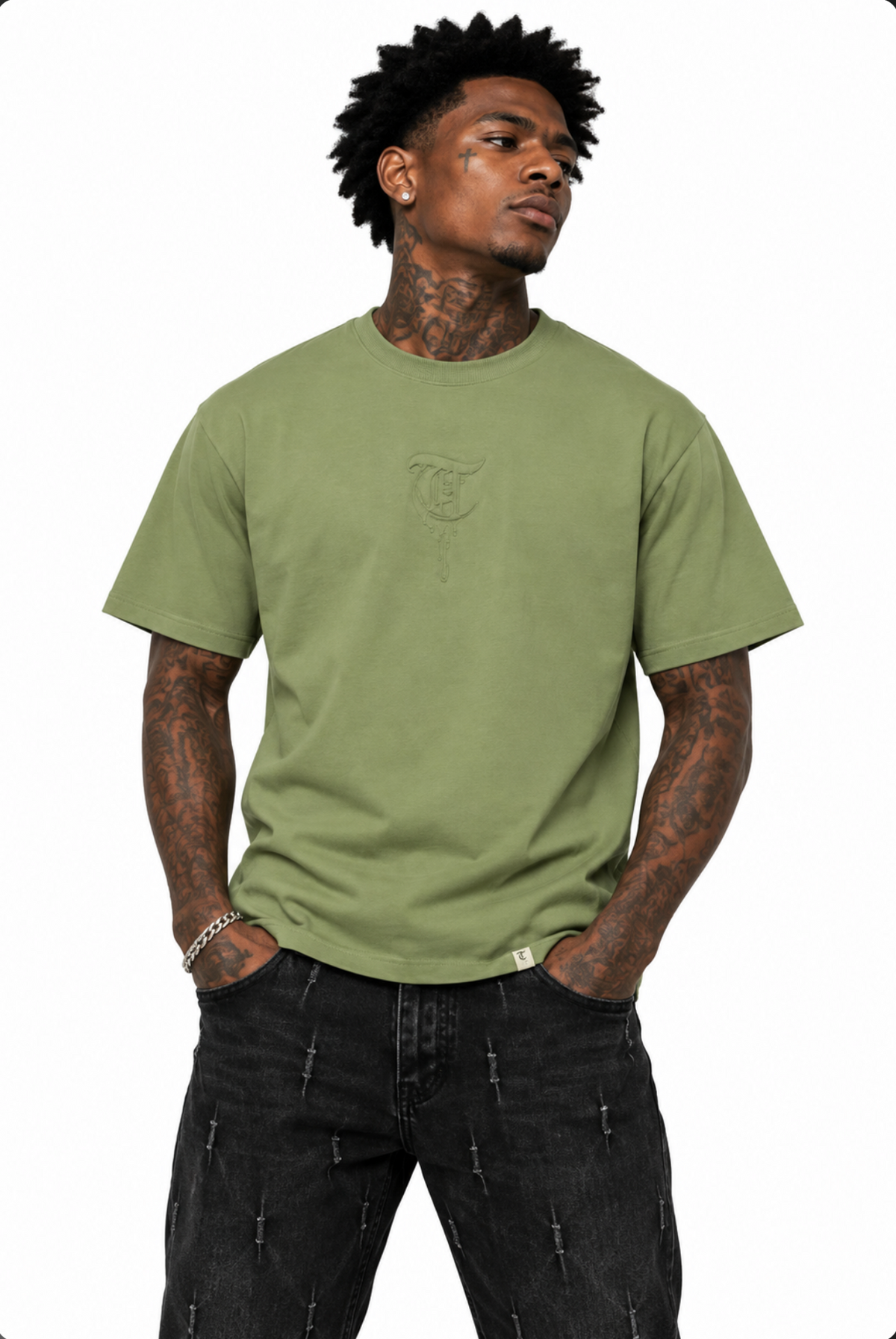 Uniform 2.0 „T“ Helles Armeegrün-T-Shirt