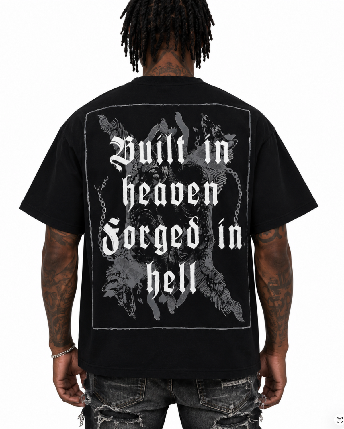 LEAD THE PACK Black Tee-