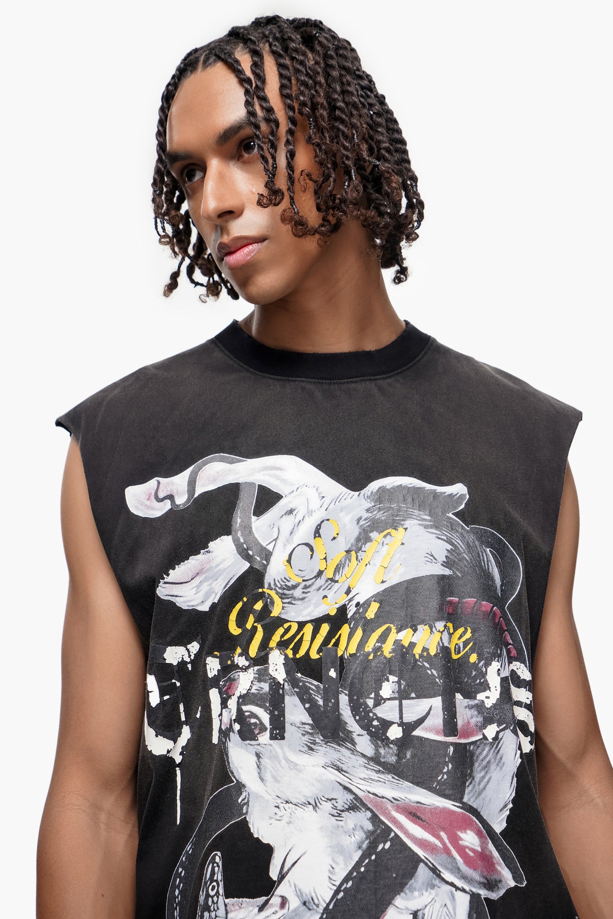 UNCHOSEN FIGHT Black Tank Top -