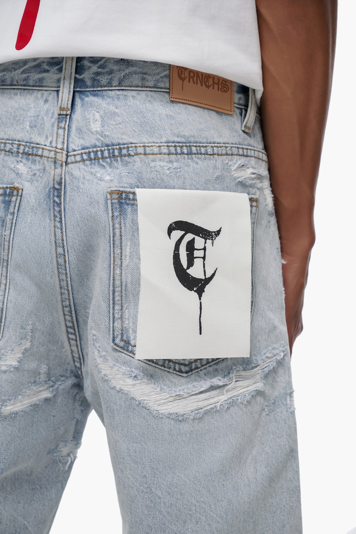 DISTRICT - Light Blue Wash Denim Shorts -