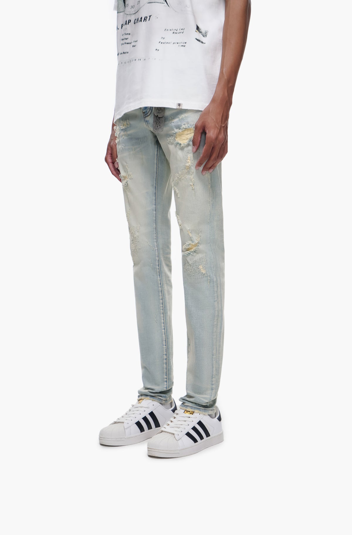 TYRANT - Light Blue Wash Skinny Denim