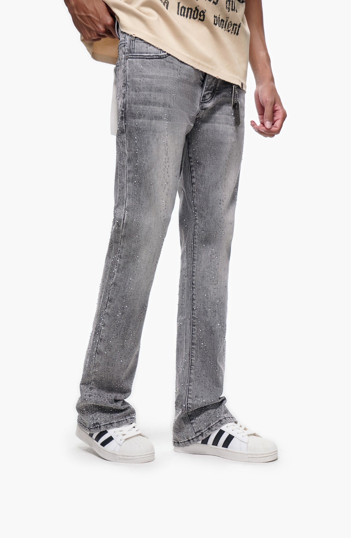 DICTATOR - Gray Wash Stacked Denim-