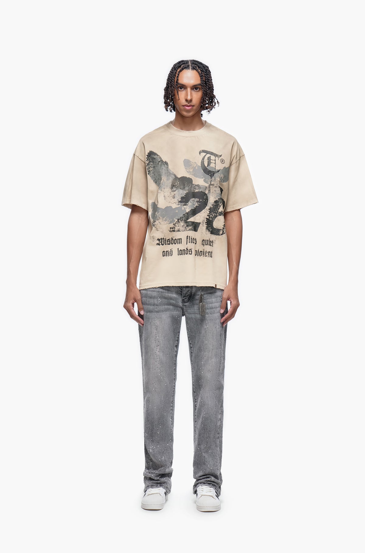 DICTATOR - Gray Wash Stacked Denim-
