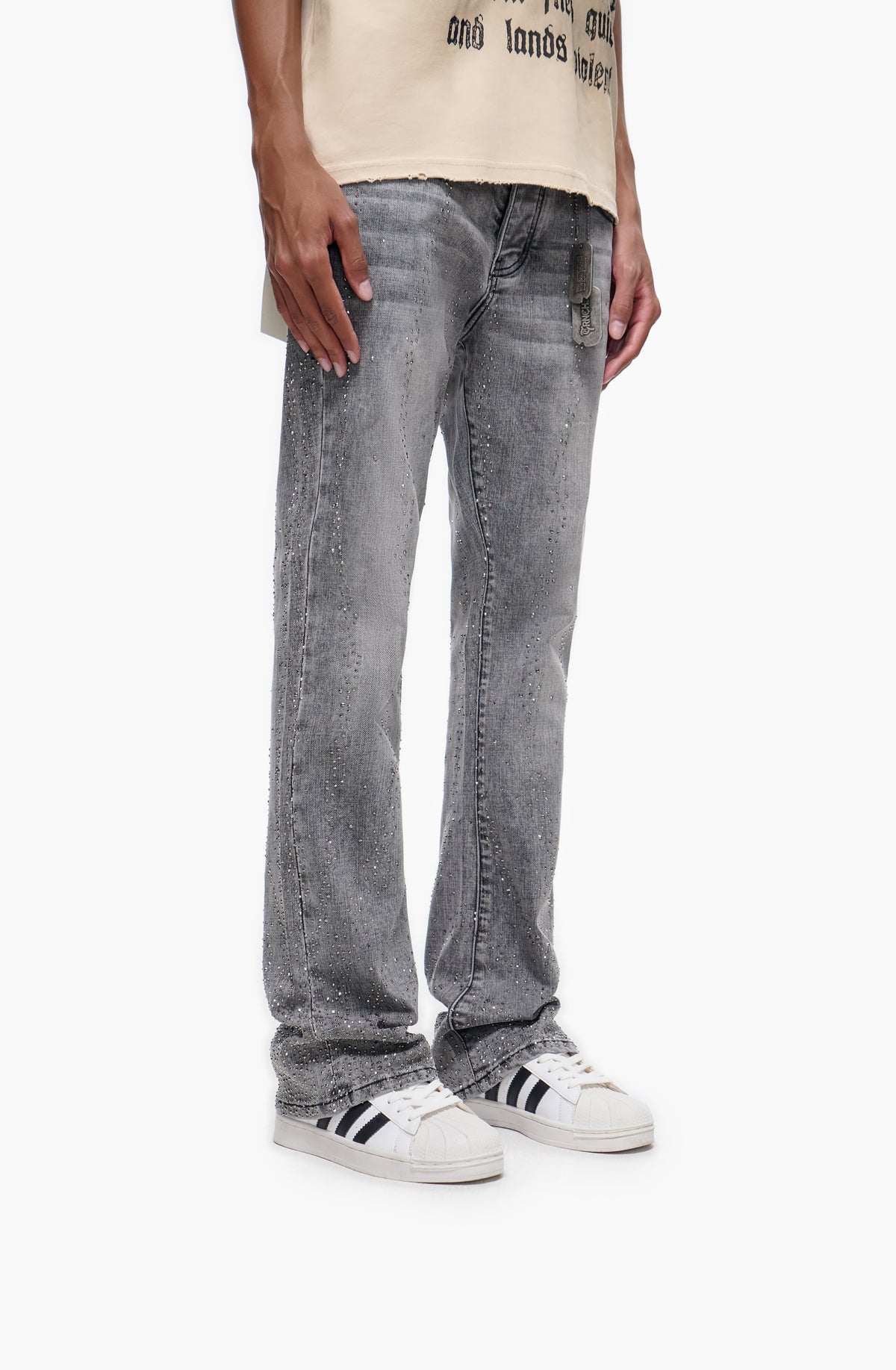 DICTATOR - Gray Wash Stacked Denim-