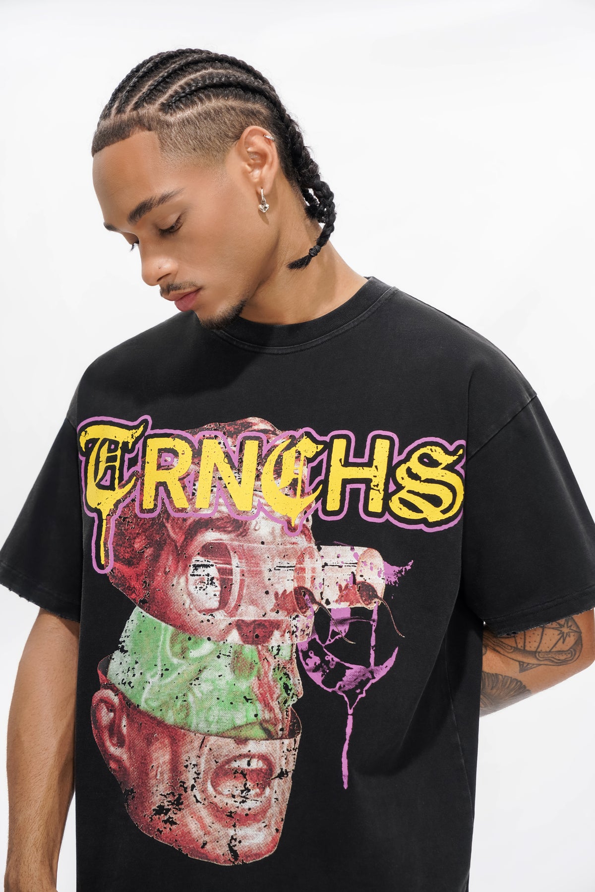 MENTAL WARFARE SCHWARZES T-SHIRT