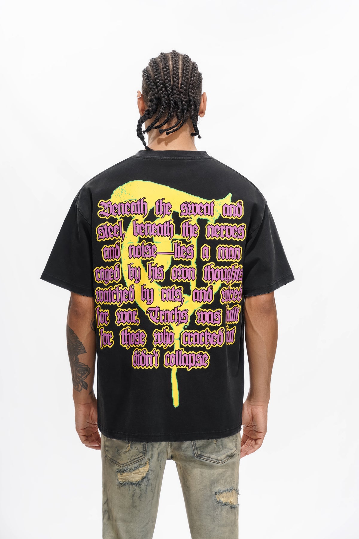 MENTAL WARFARE SCHWARZES T-SHIRT