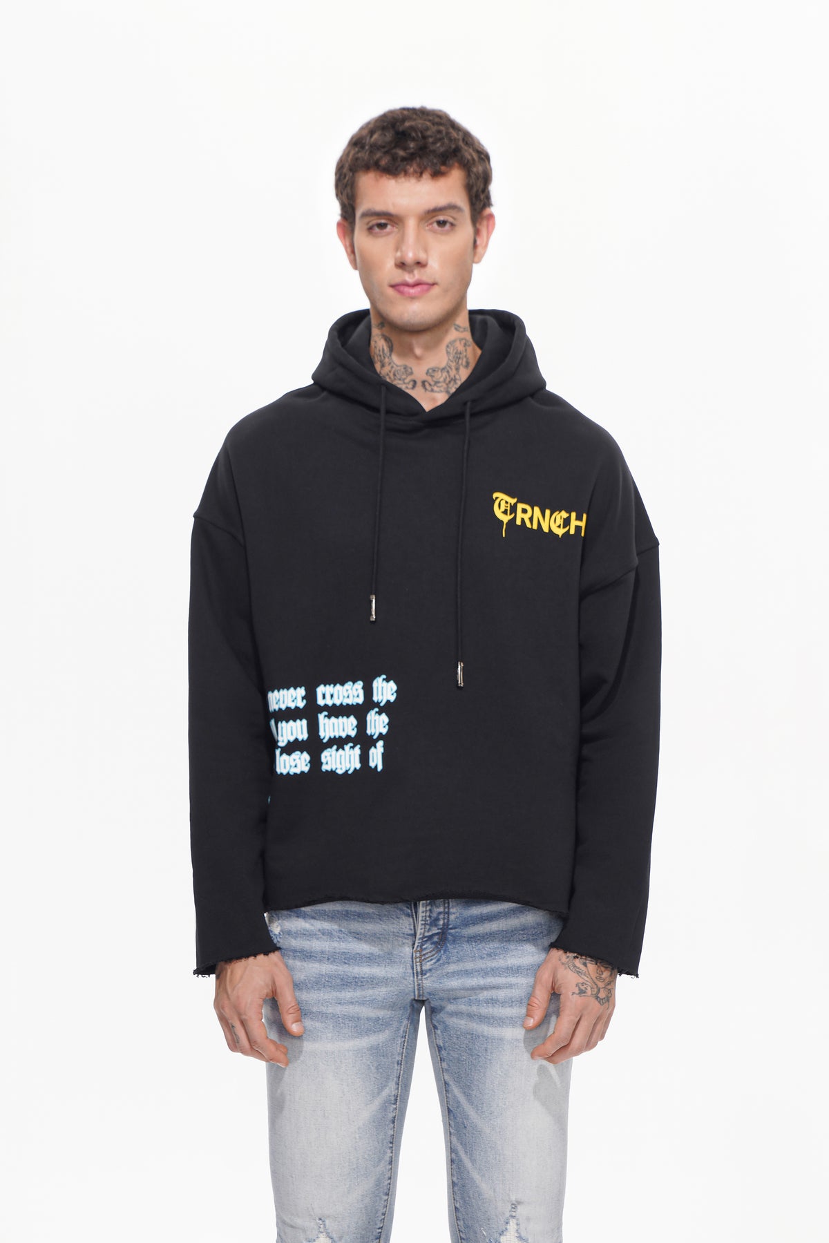 SIGHT OF THE SHORE Black Hoodie-