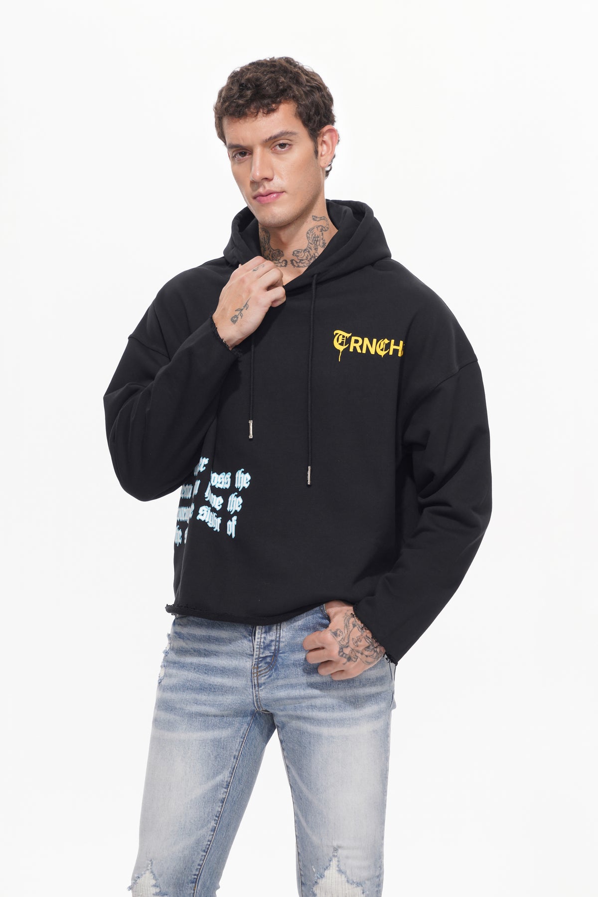 SIGHT OF THE SHORE Black Hoodie-