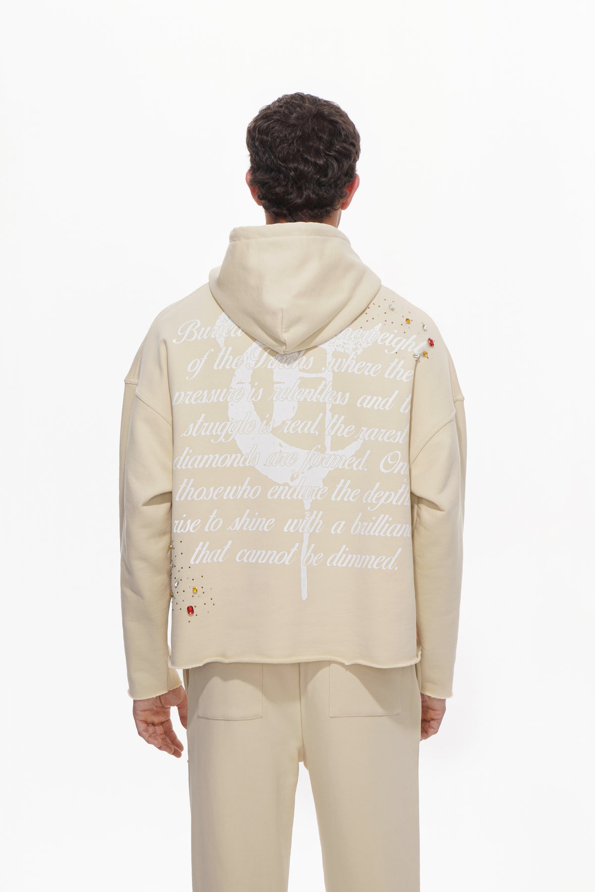 BLOOD DIAMOND Cream Hoodie-