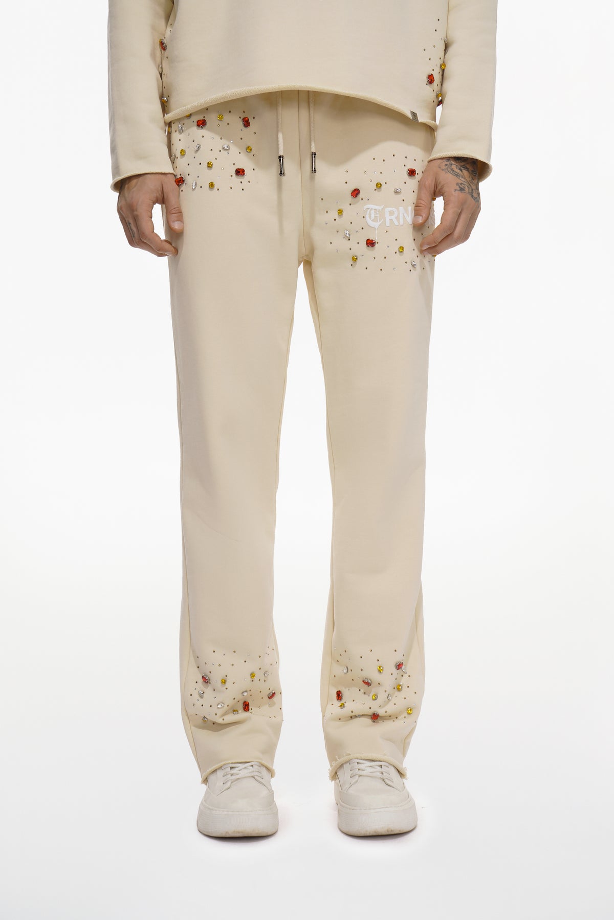 BLOOD DIAMOND Cream Sweat Pants-
