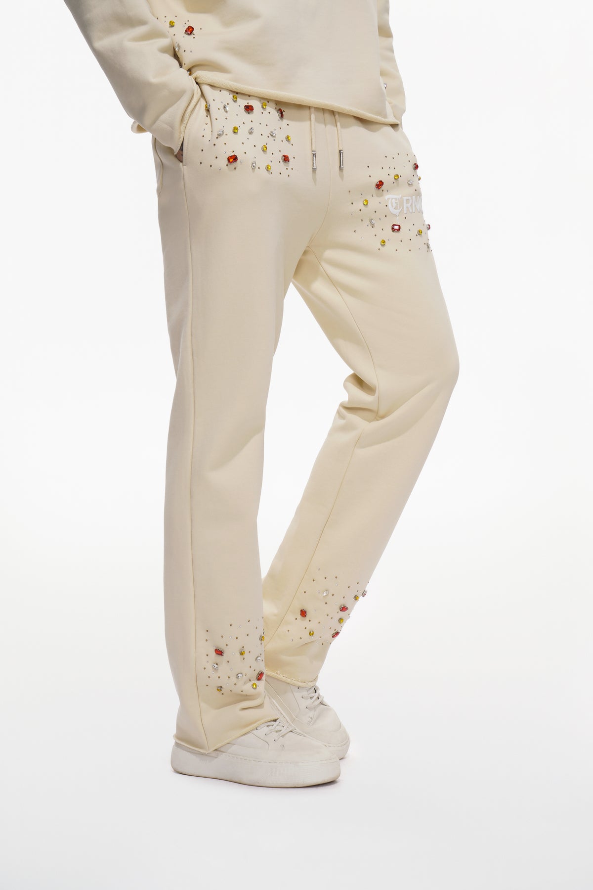 BLOOD DIAMOND Cream Sweat Pants-