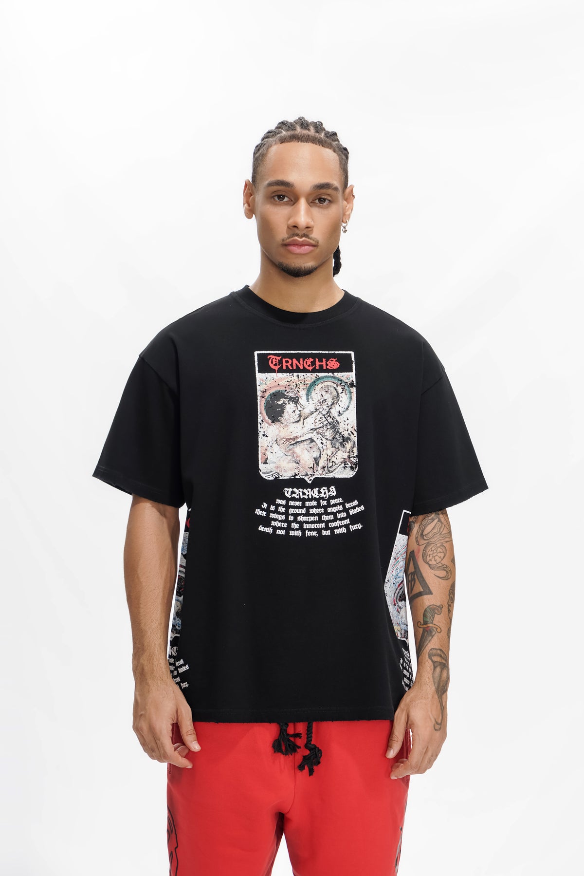 "MILITANT GOTHIC" Black Tee