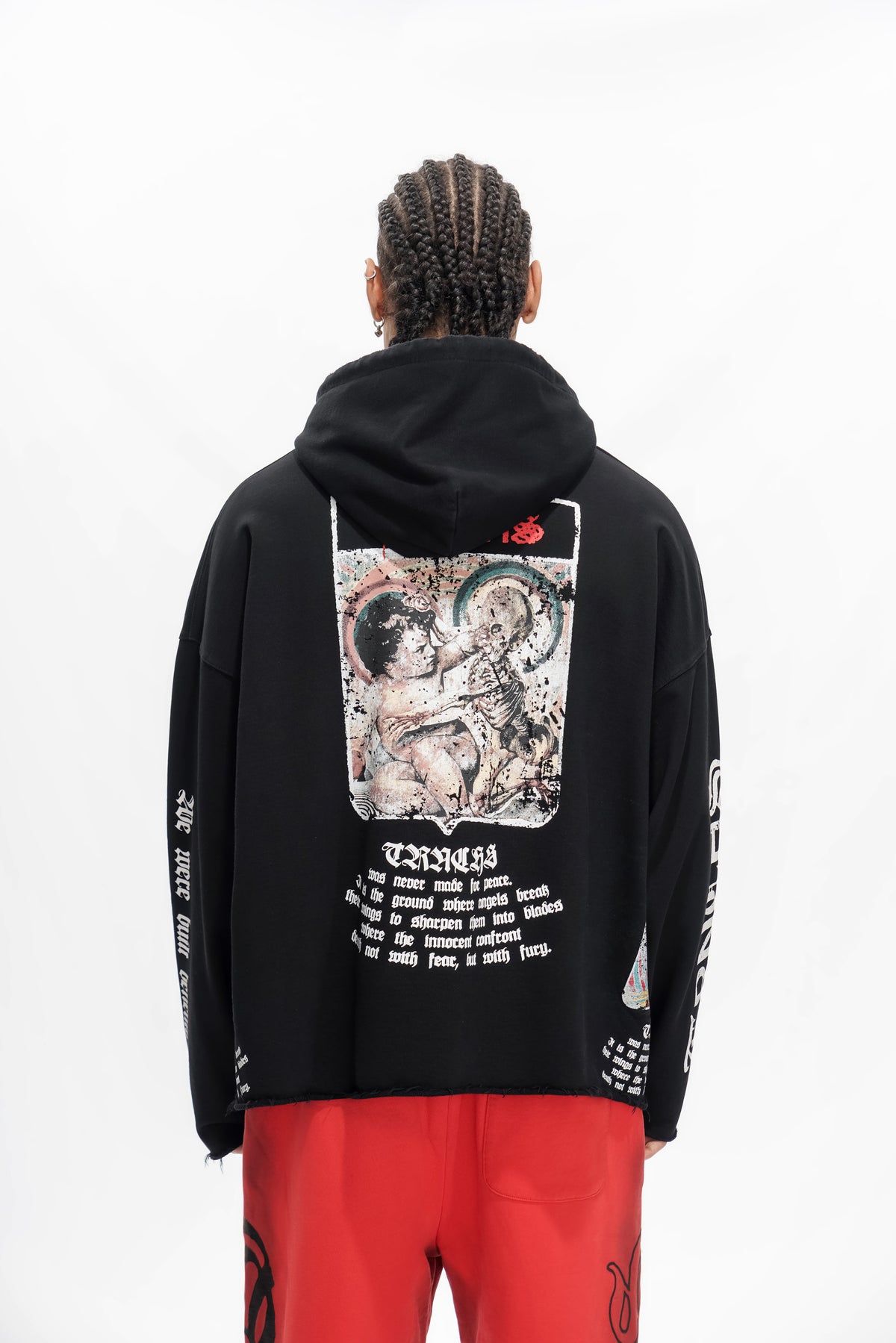 "MILITANT GOTHIC" Black Hoodie