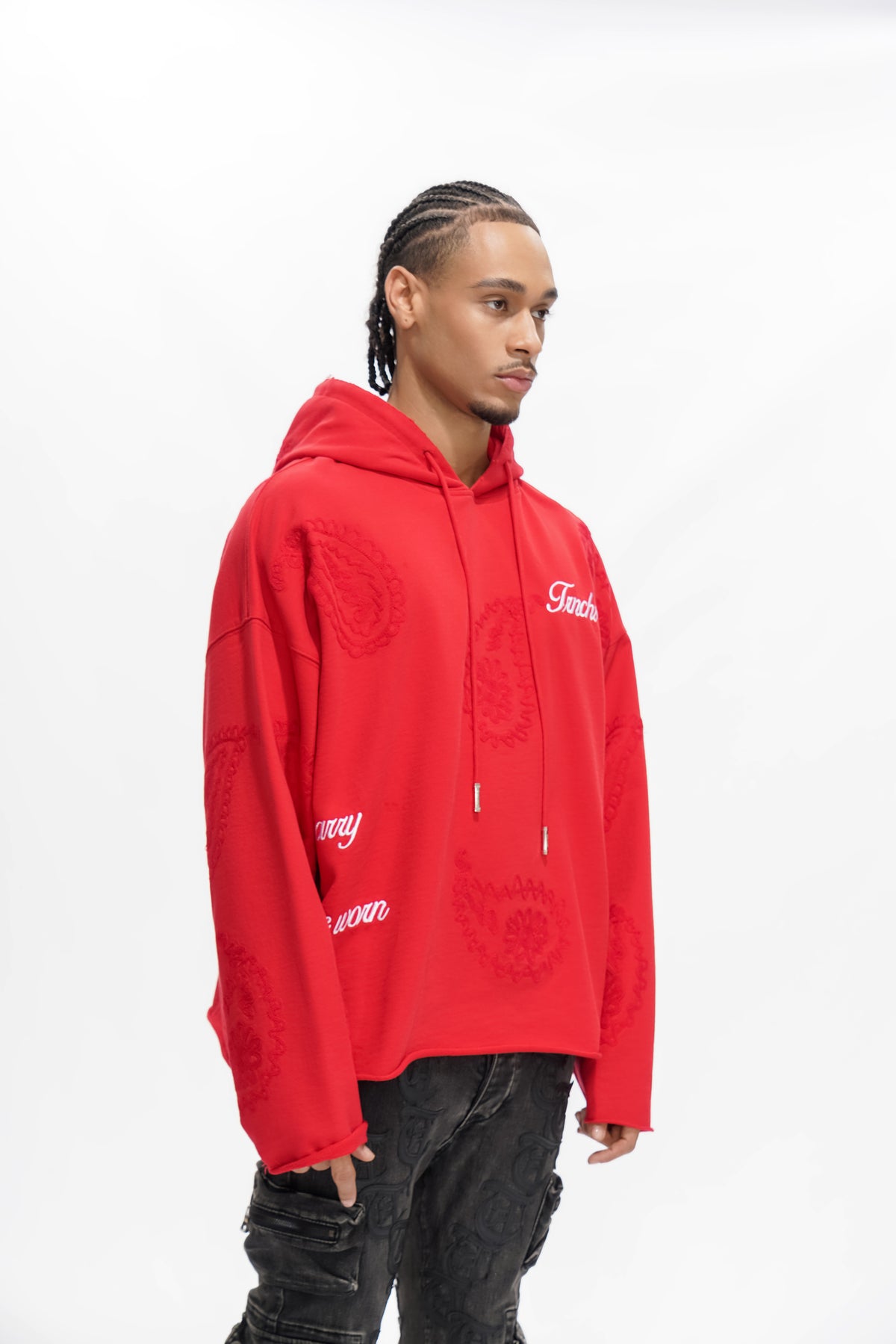 PAISLEY COMMAND Red Hoodie -