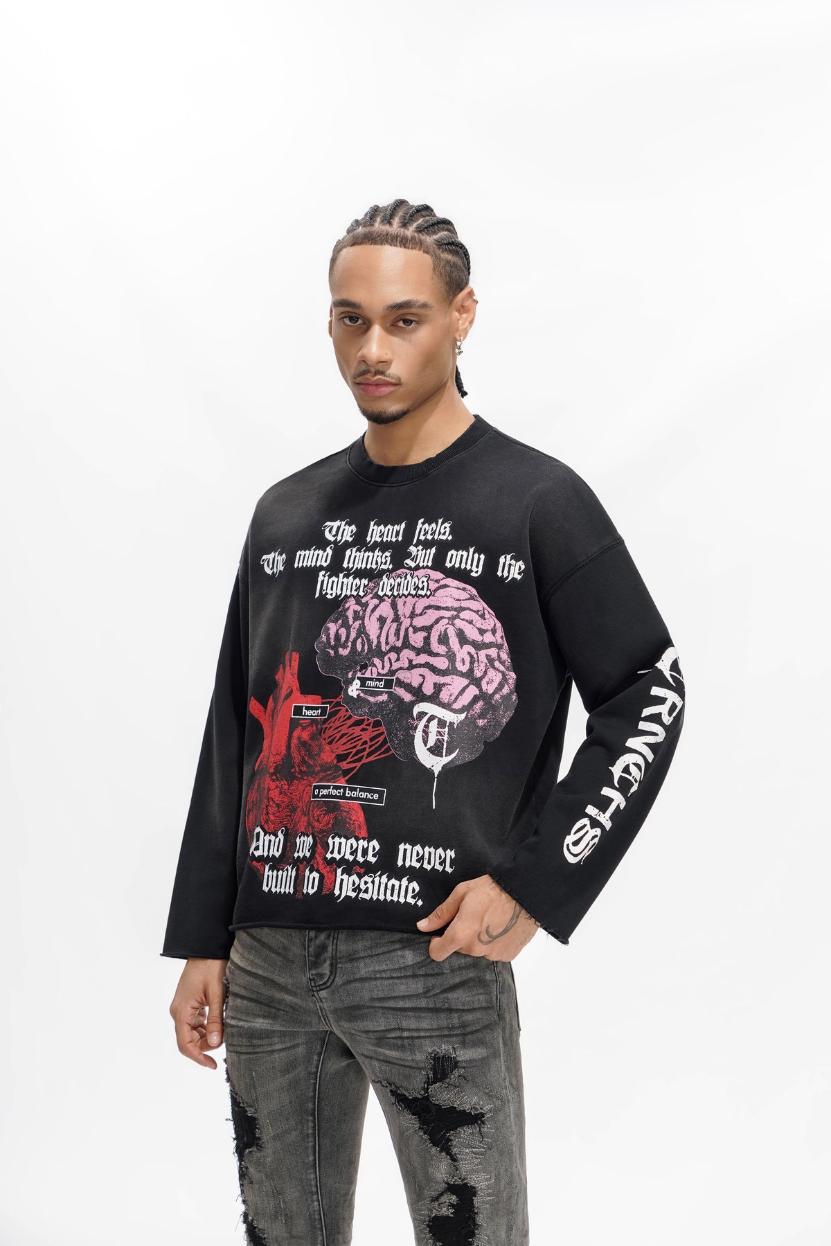 HEART & MIND Black Sweater-