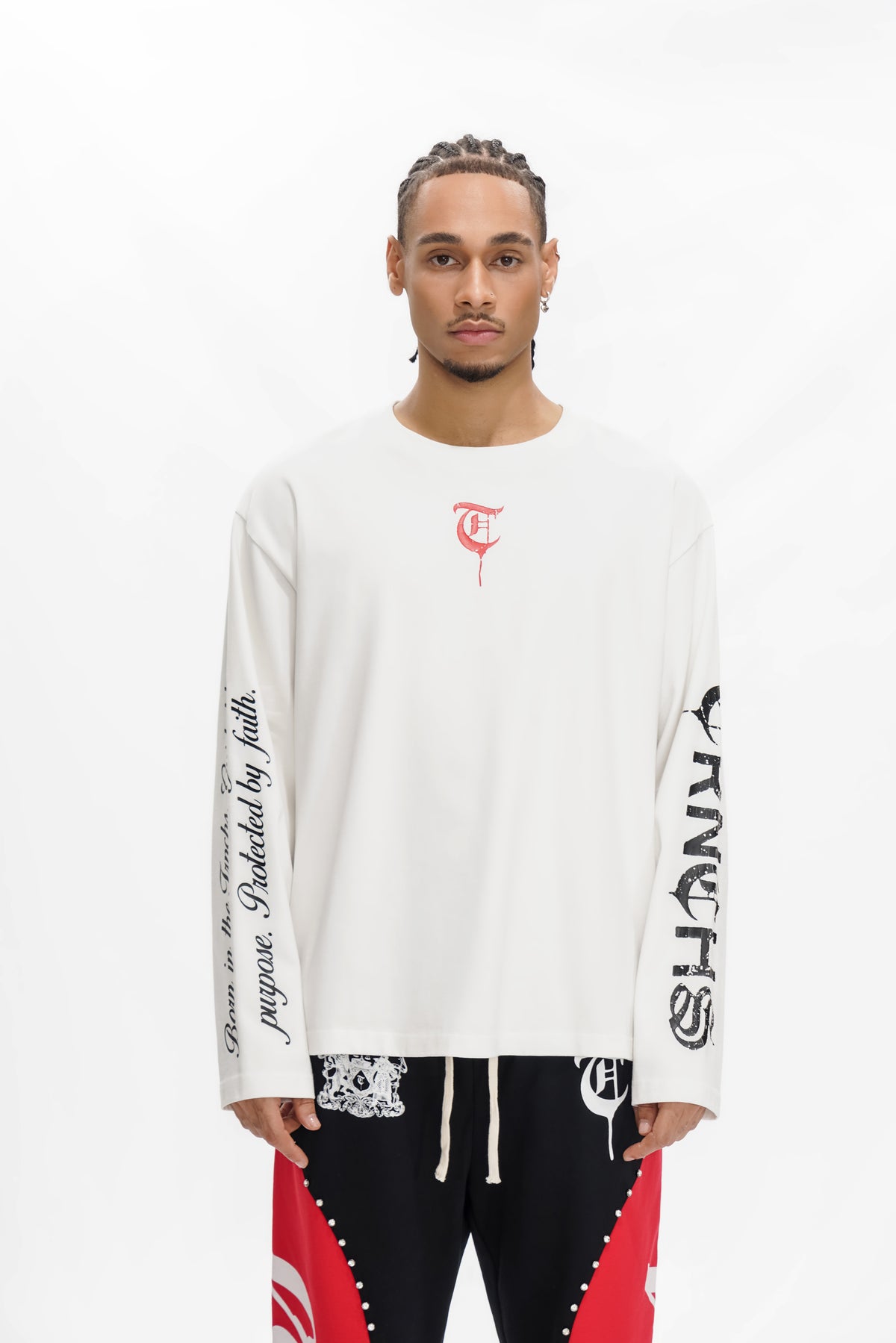HIND RAJAB White Long-sleeve Tee -