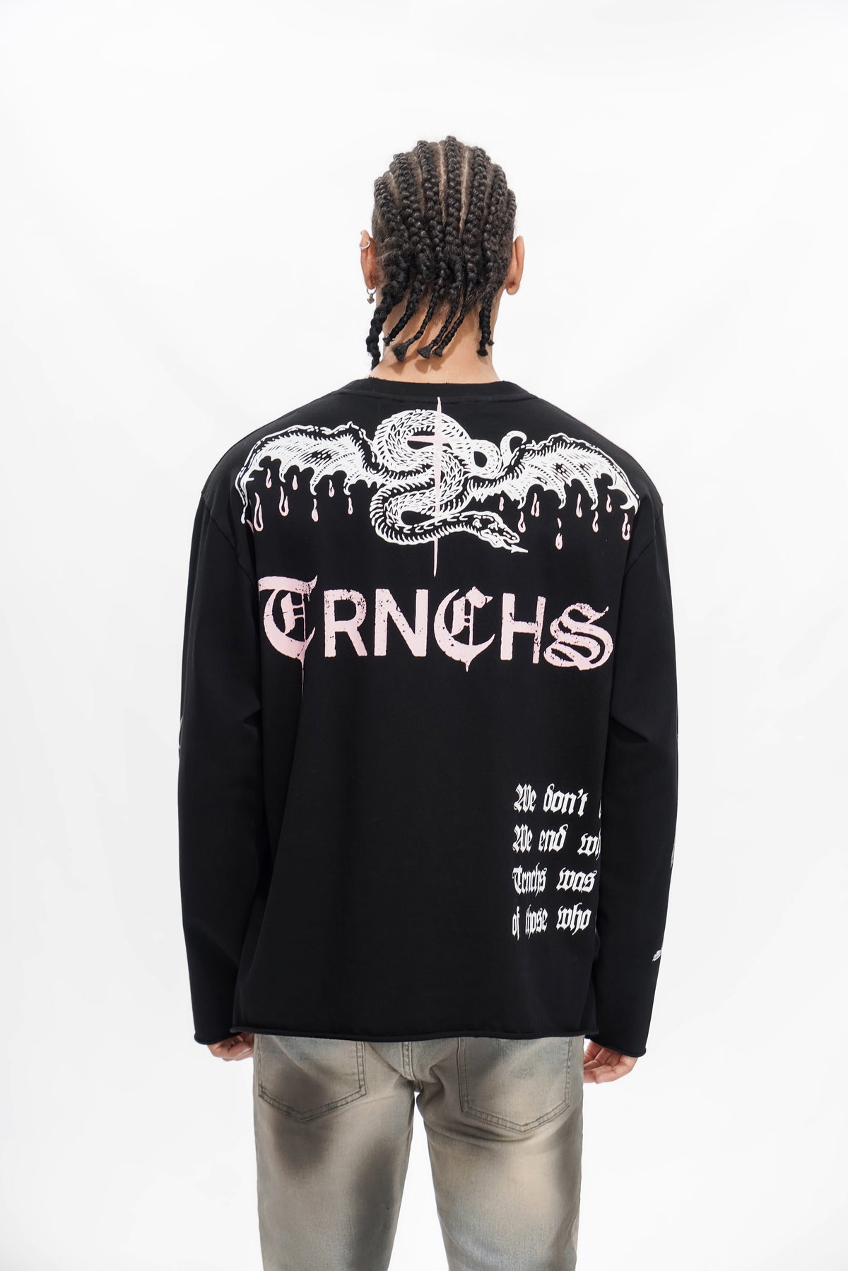 "BUILT BY BLOOD" Black Long Sleeve