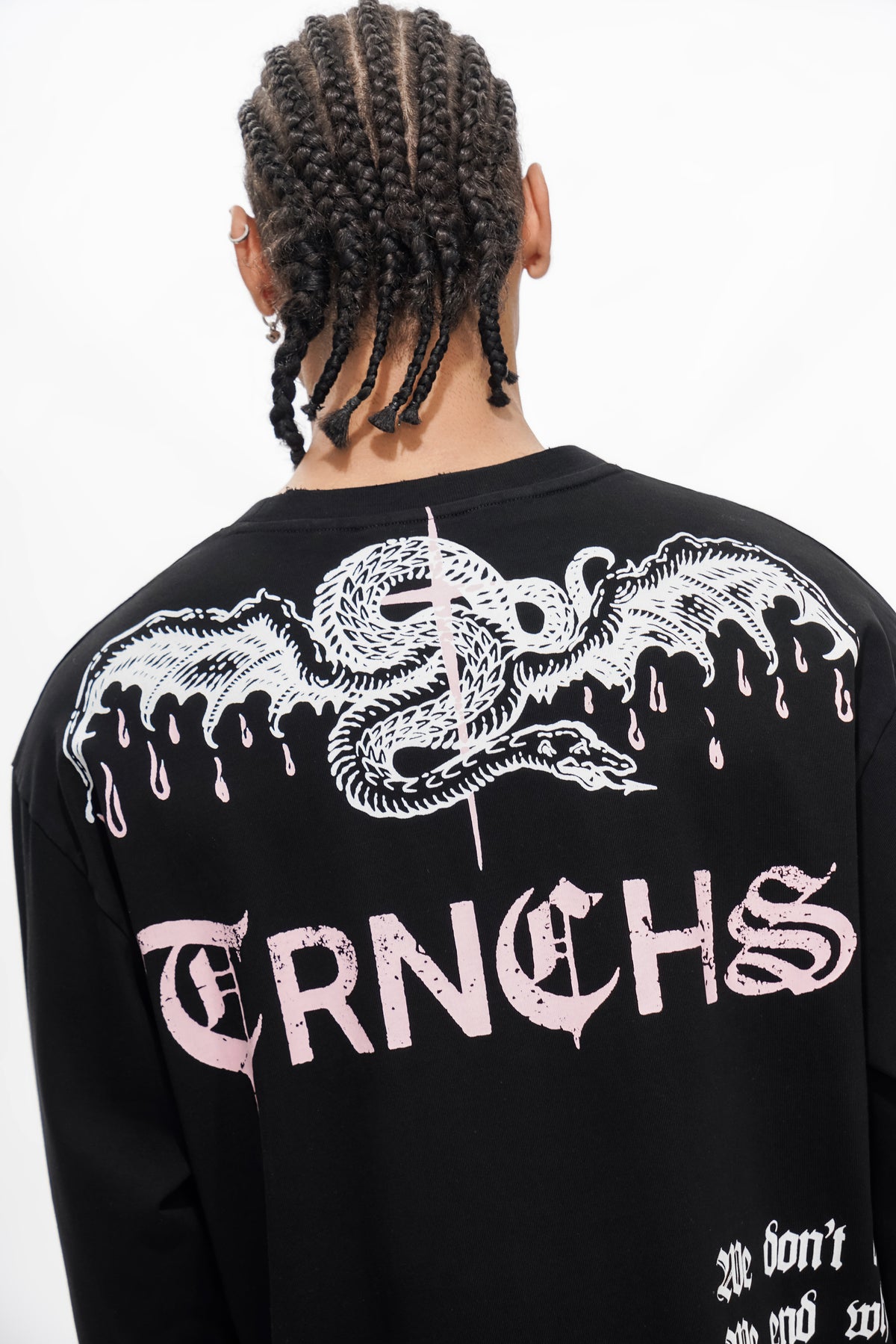 "BUILT BY BLOOD" Black Long Sleeve