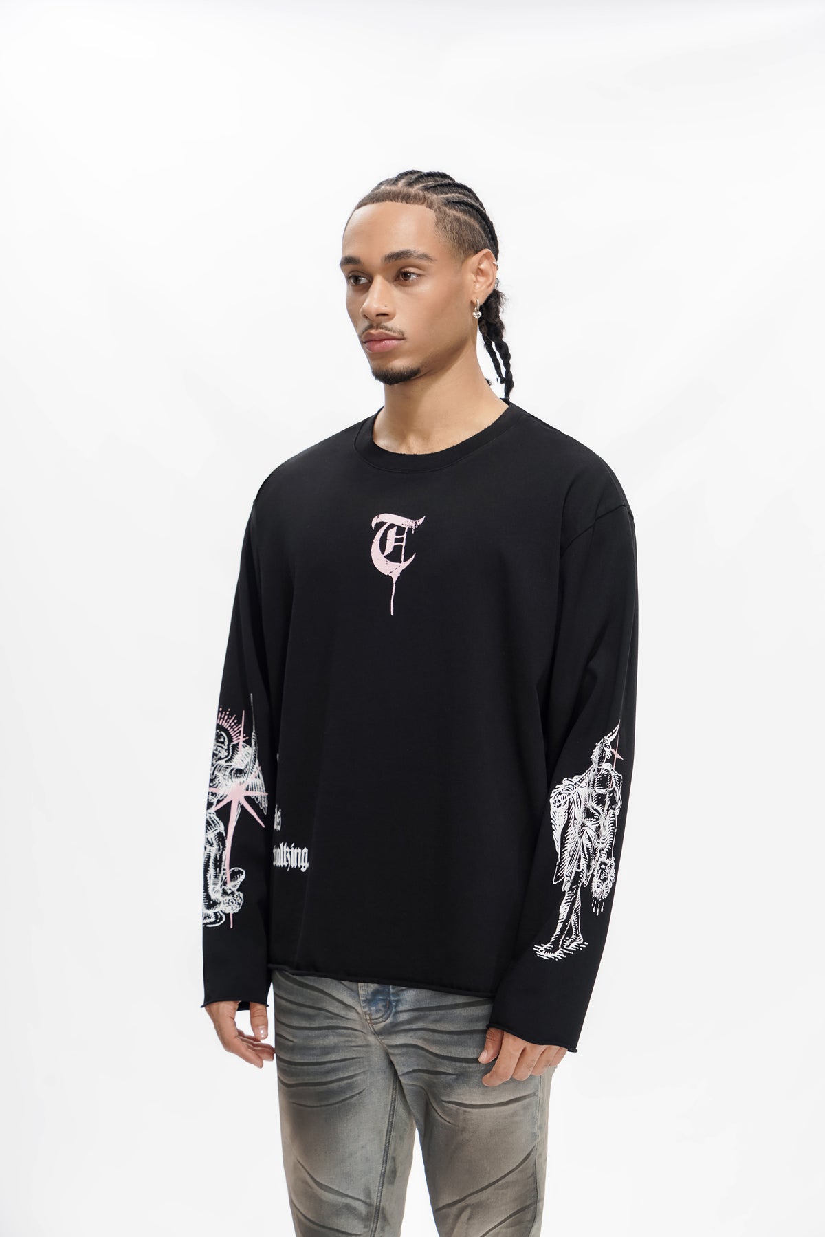 "BUILT BY BLOOD" Black Long Sleeve