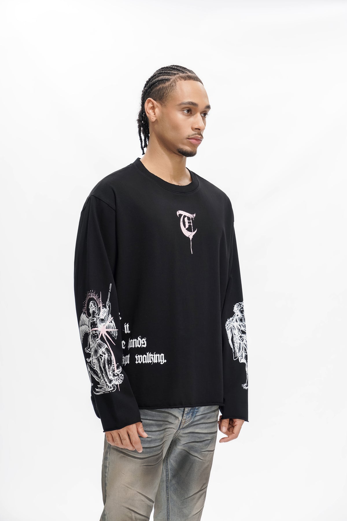 "BUILT BY BLOOD" Black Long Sleeve