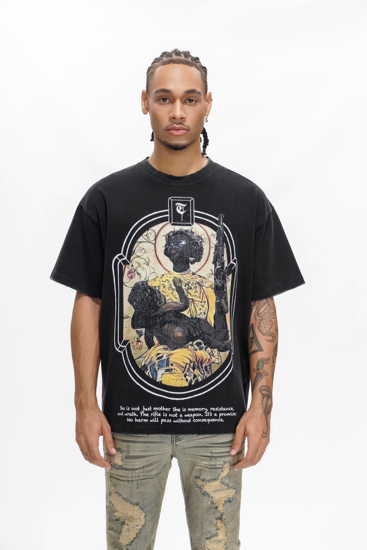 JA'ZHYA DOPSON" Black Tee -