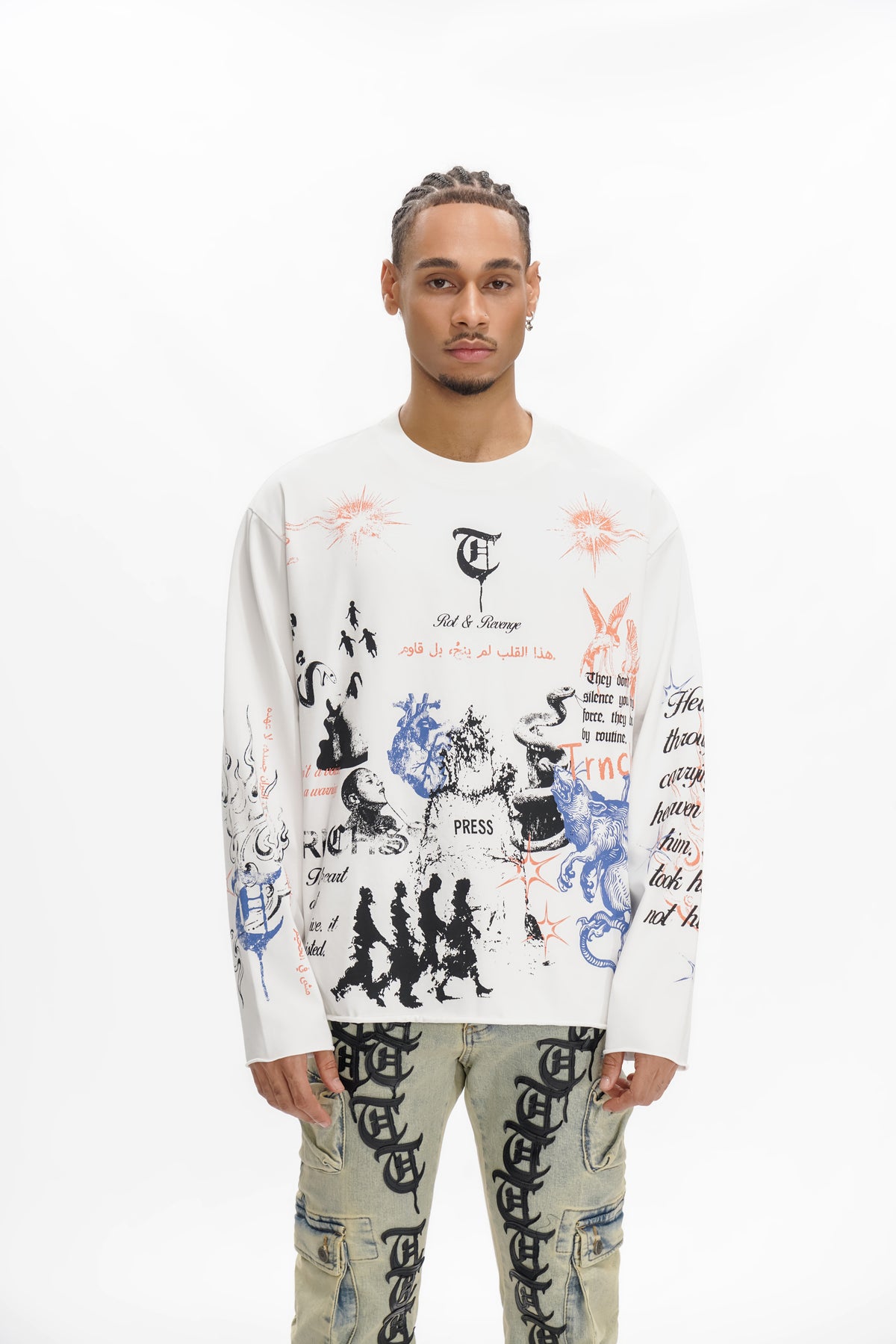 FIELD NOTES White Long Sleeve -