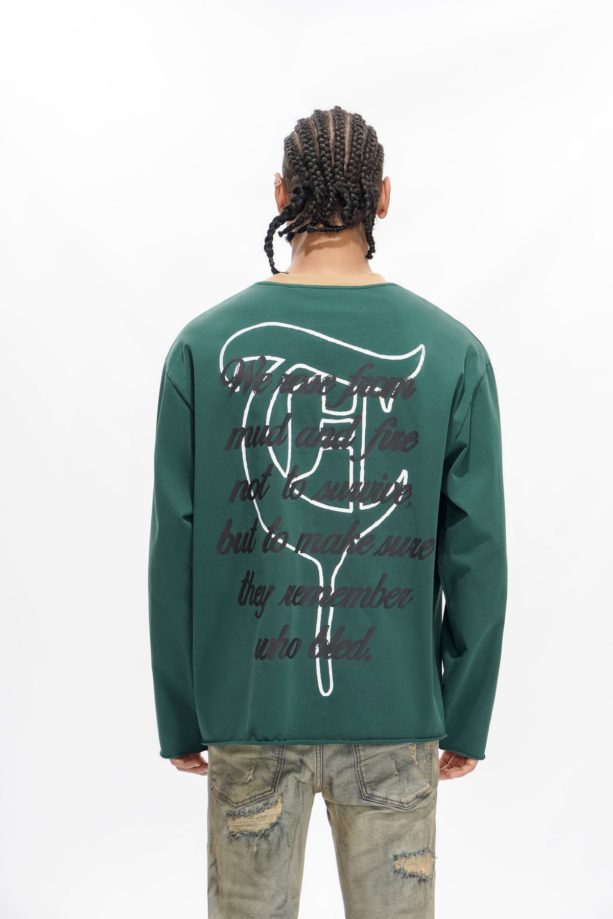 RUTHLESS Dark Green Long Sleeve -
