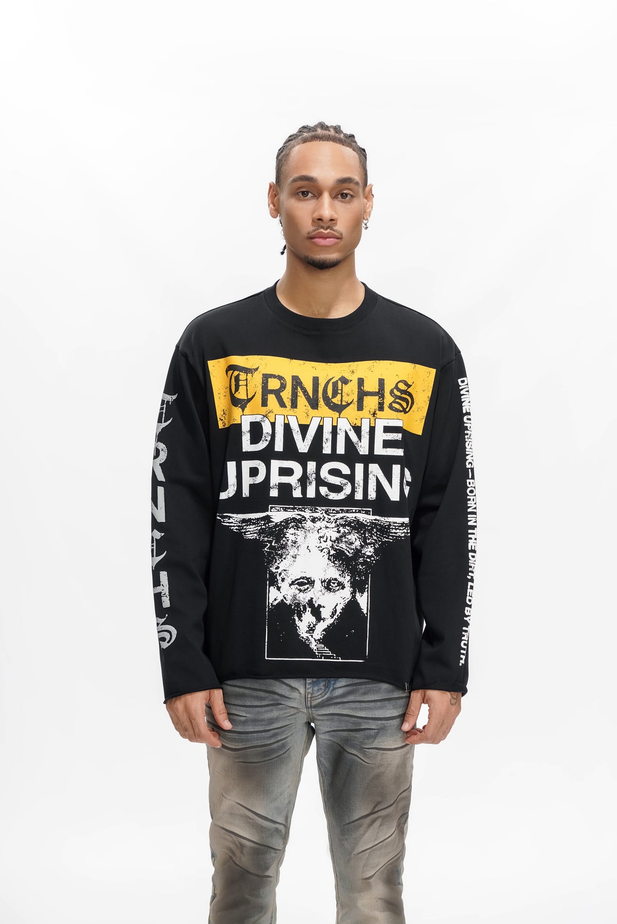 DIVINE UPRISING Black Long Sleeve-