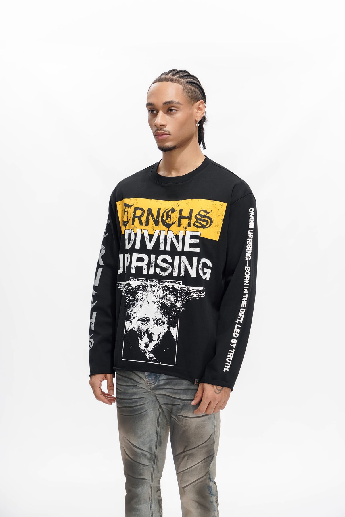 DIVINE UPRISING Black Long Sleeve-