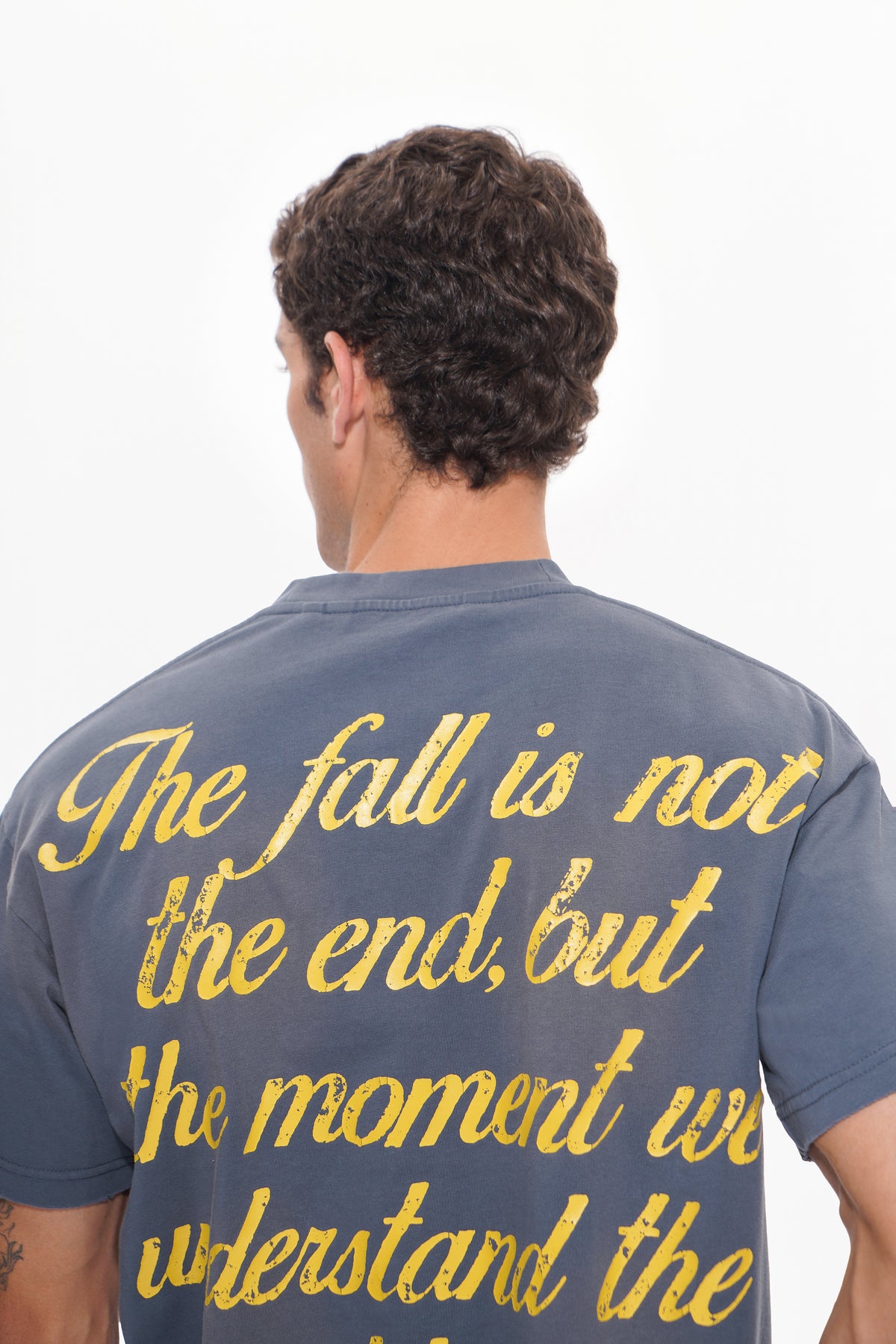 WEIGHT OF WINGS Navy Blue Tee-