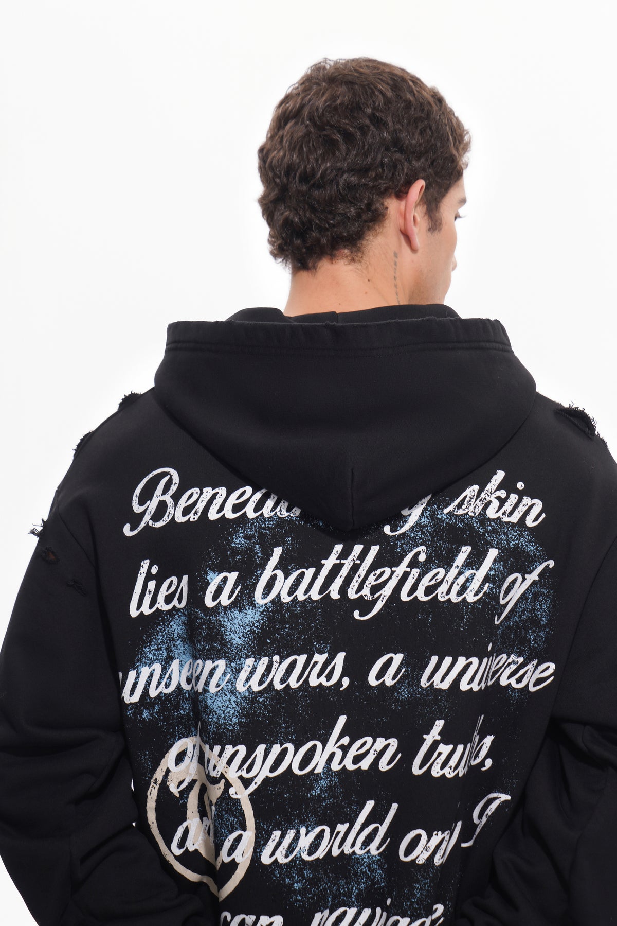 Sweat à capuche noir UNSEEN WARS