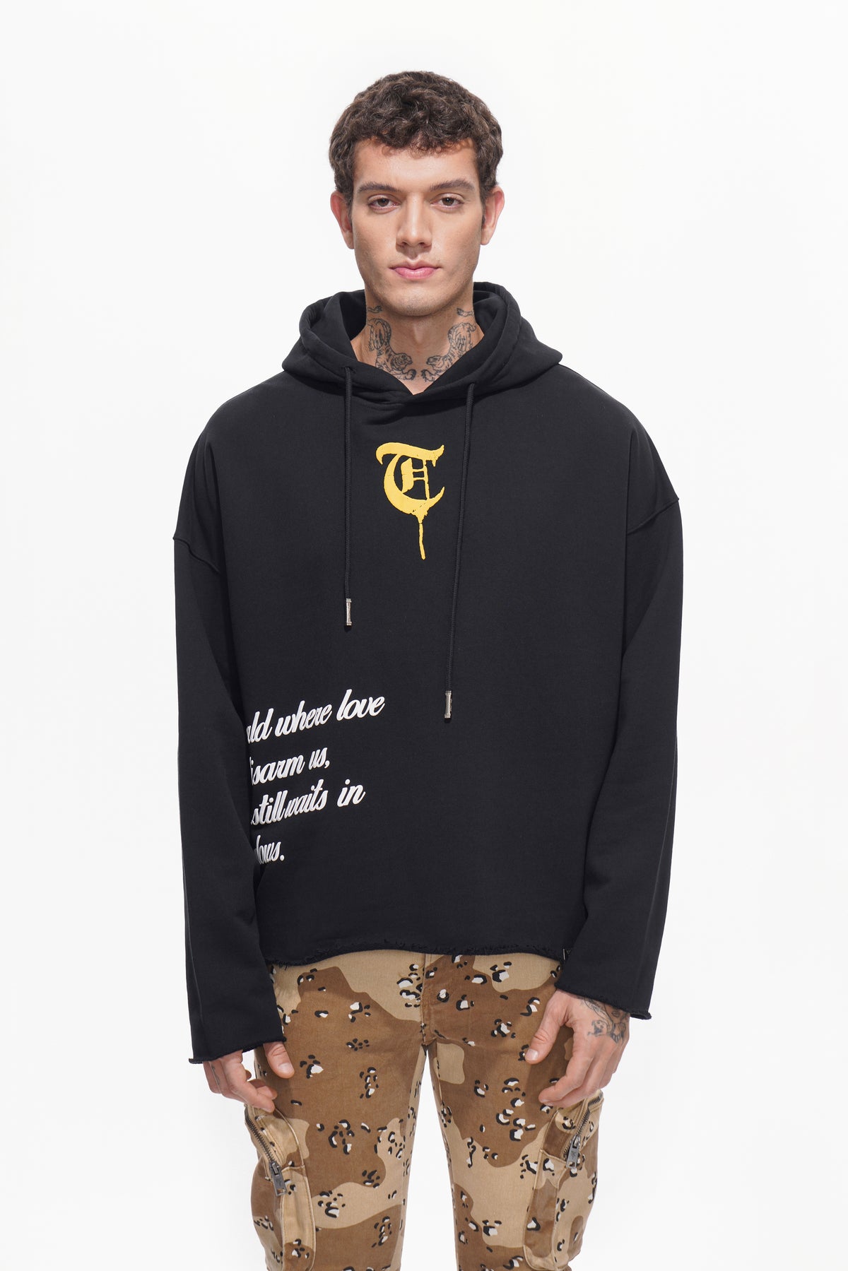 WAR LOVE Black Hoodie-