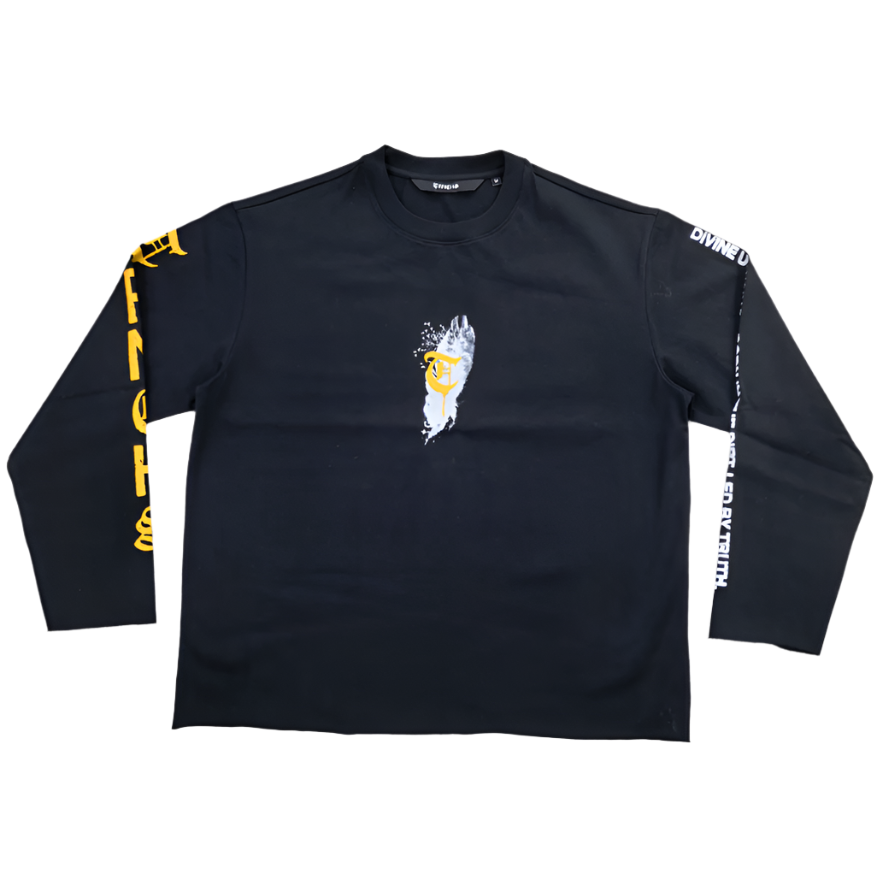 WINGS FOR WAR Black Long Sleeve-