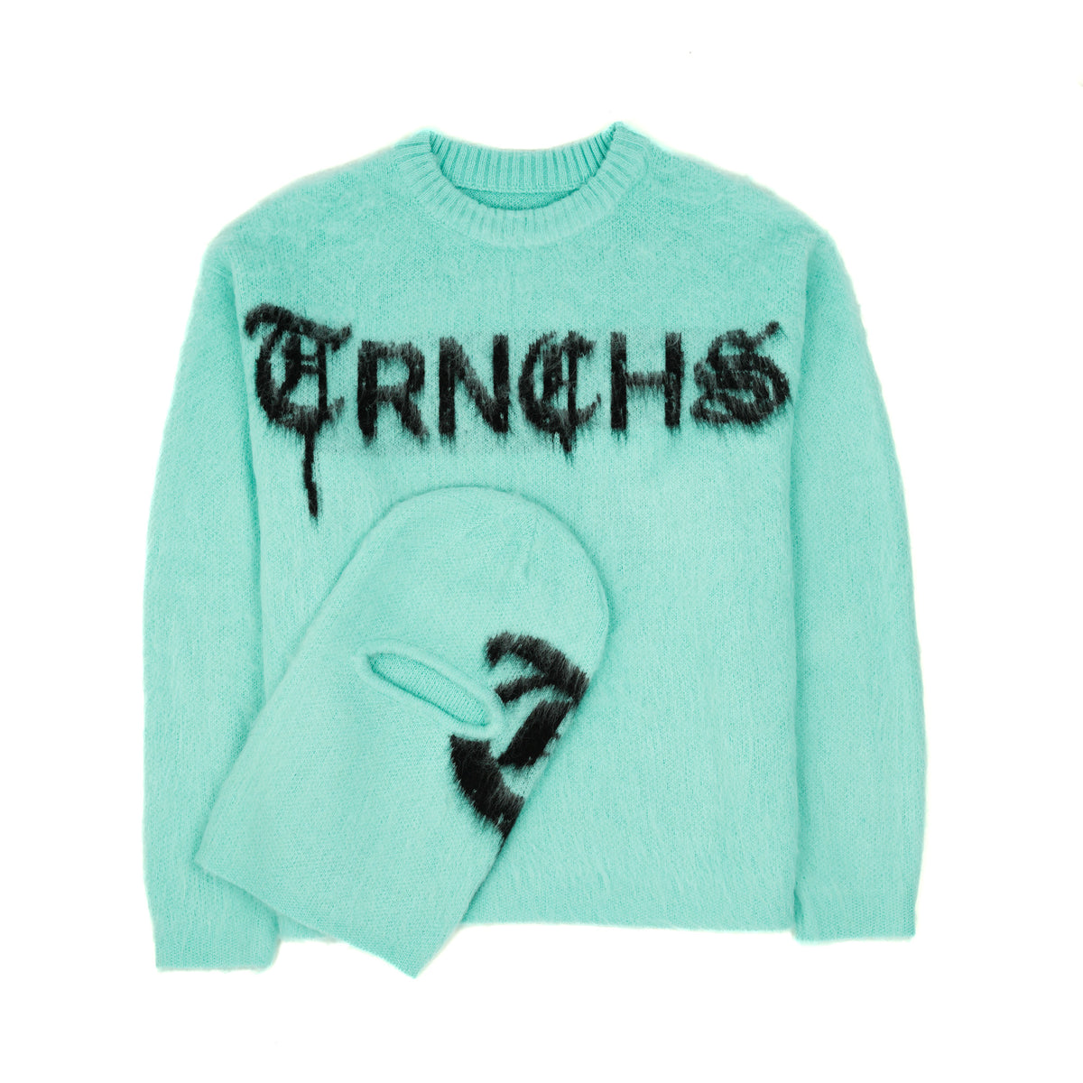MOHAIR SWEATER Blue/Green-