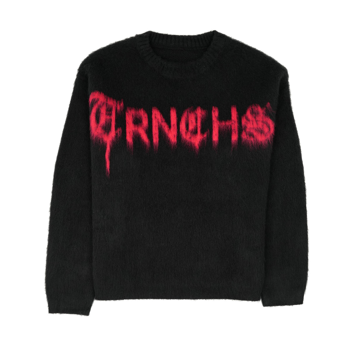 MOHAIR SWEATER Black / Red-