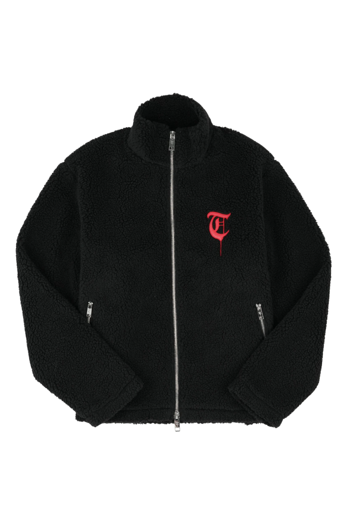 WOOL SWEATER Black/Red Sweater -