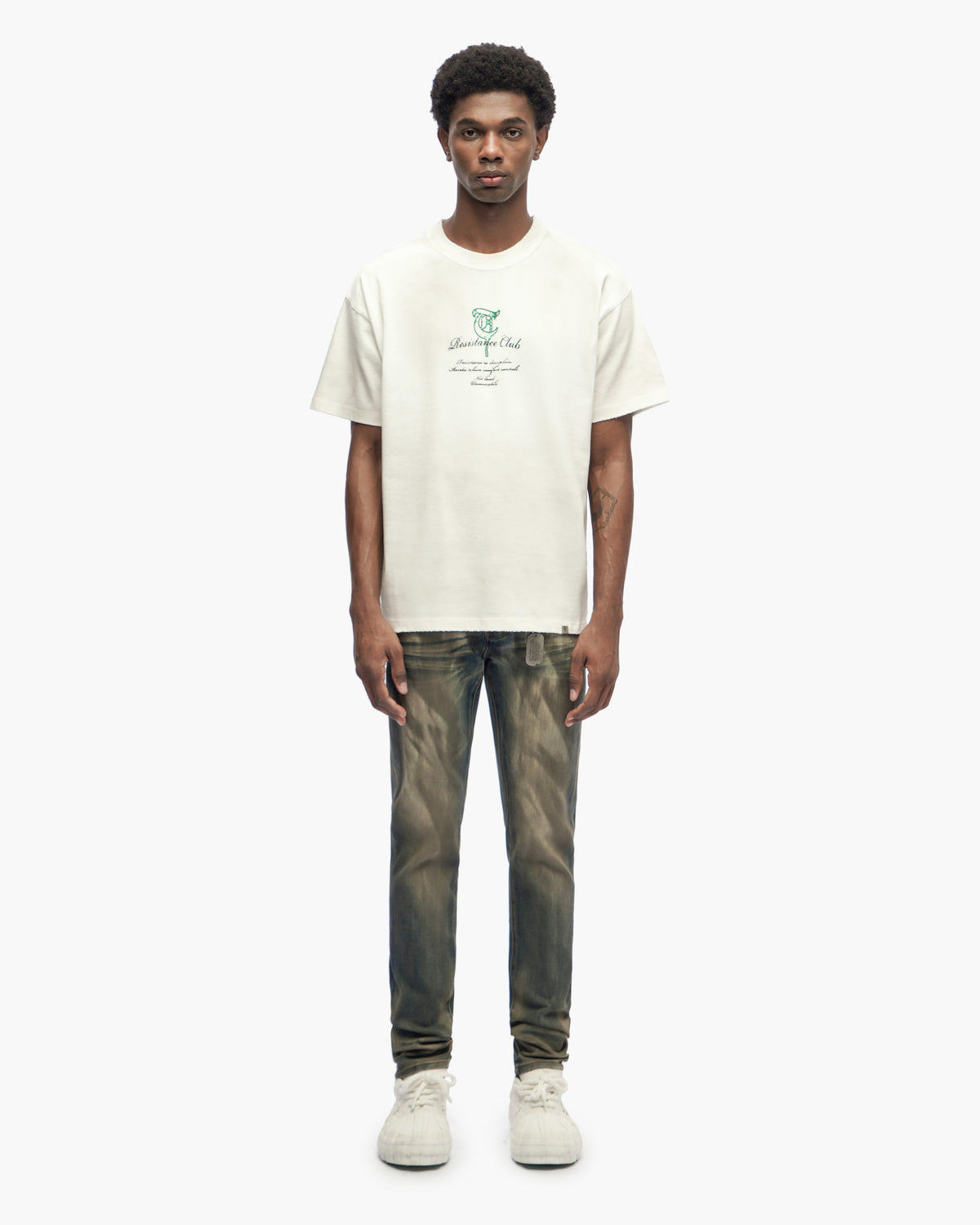 Monarch Faded Vintage Skinny Fit Jeans