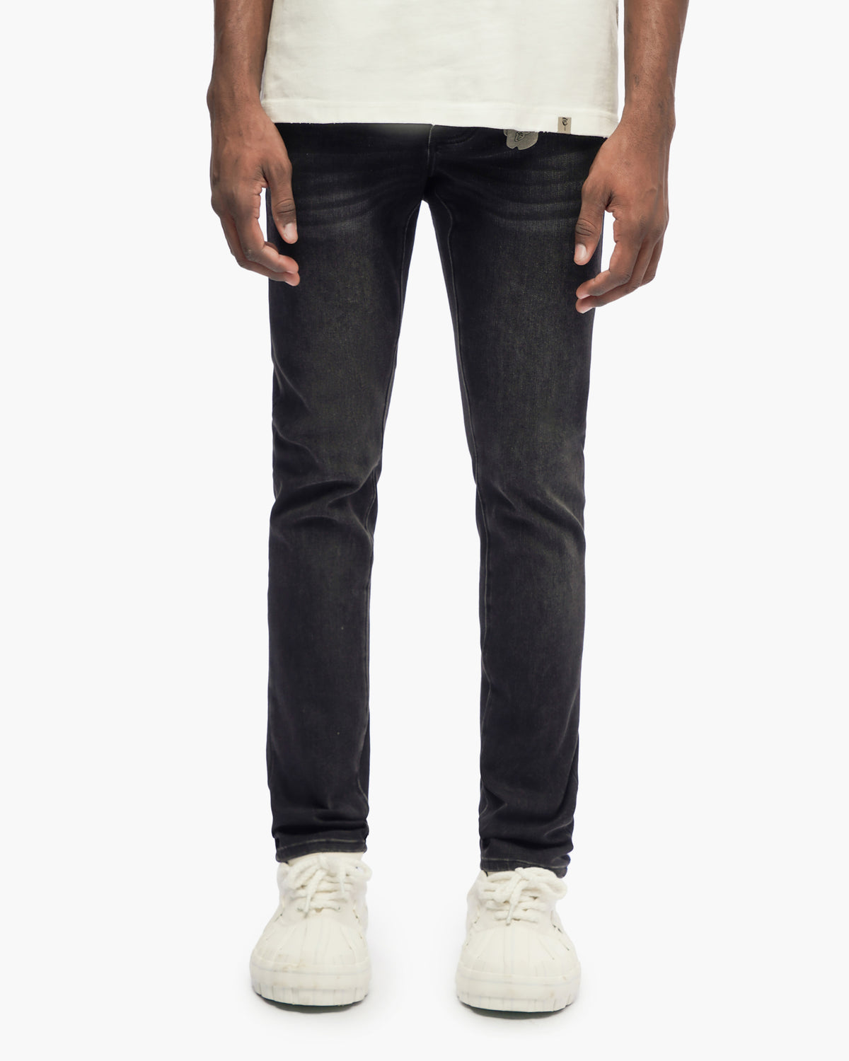 Monarch Jet Black Skinny Fit Jeans