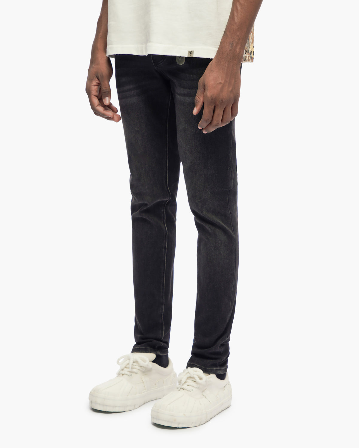 Monarch Jet Black Skinny Fit Jeans