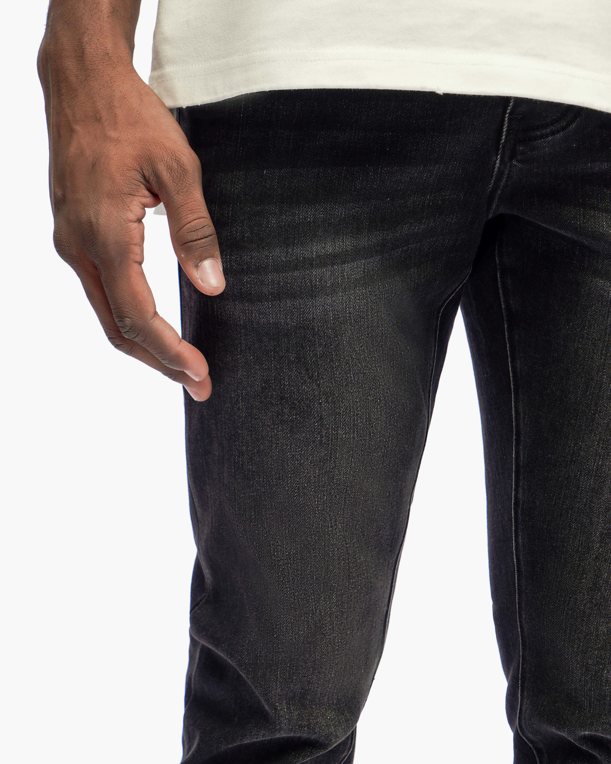 Monarch Jet Black Skinny Fit Jeans