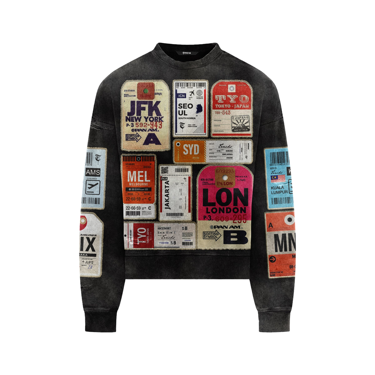 Airmail Black Sweater