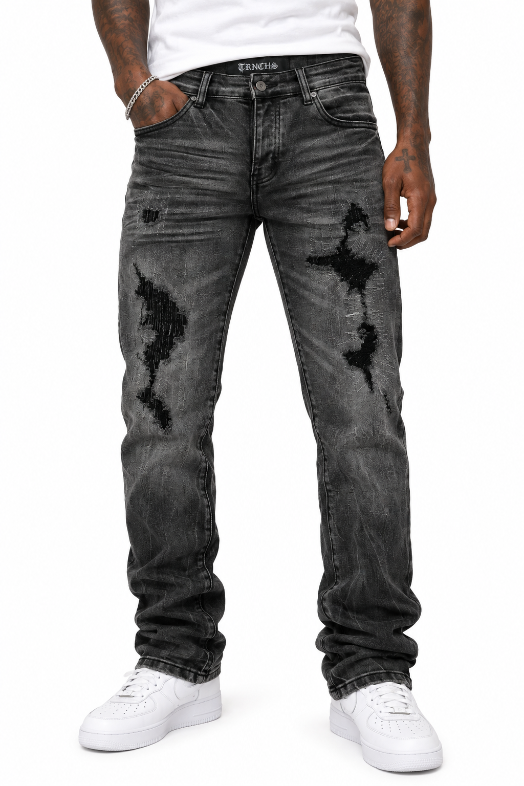 EHAB Denim noir délavé