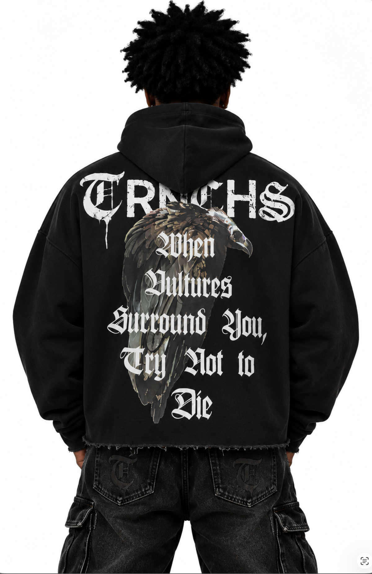 AMOUNG VULTURES Schwarzer Hoodie