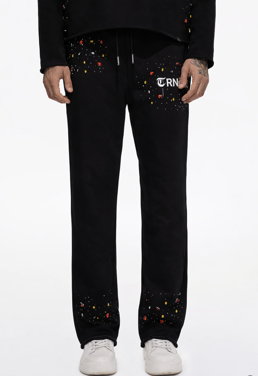 BLOOD DIAMOND  Black Sweat Pants-